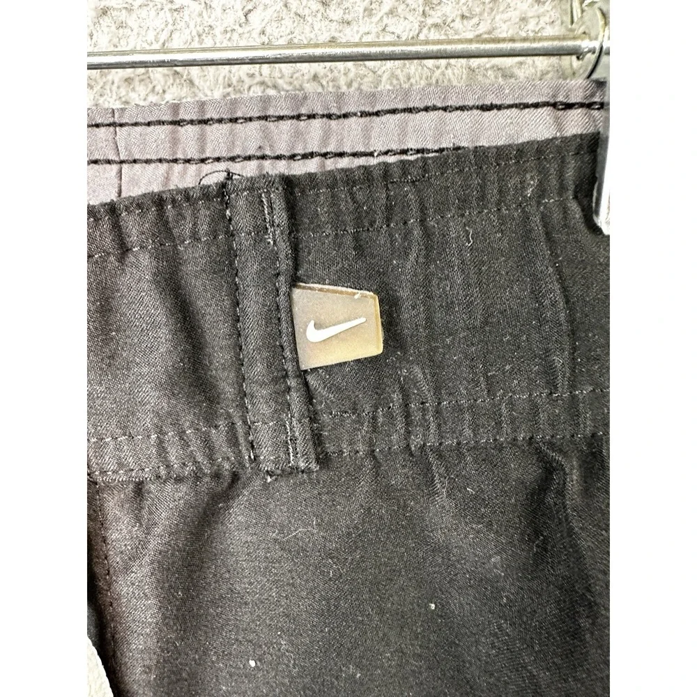VTG 1999 Nike Swim Trunks Shorts Mens XL Black White Side Panel 712743 Y2K 90s